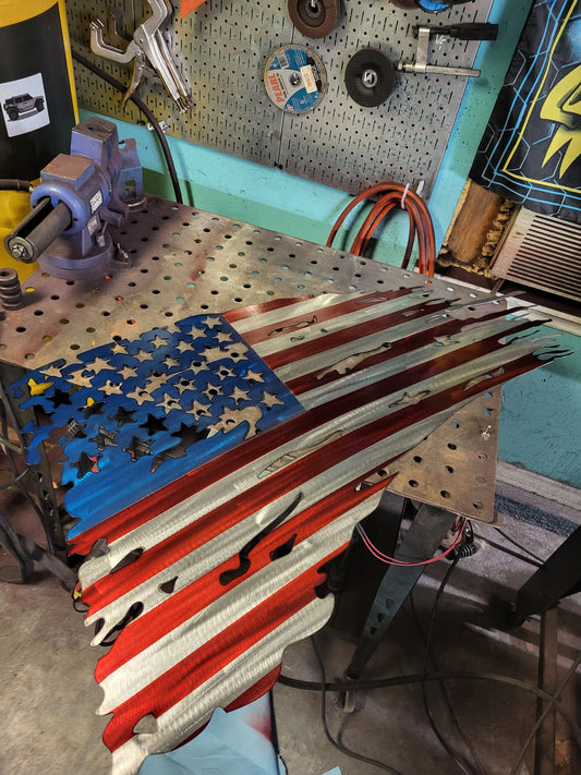 Tattered American Flag